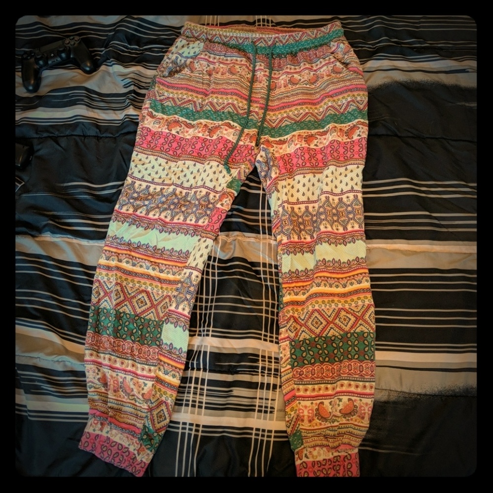 Flowy drawstring hippie pants jr XL